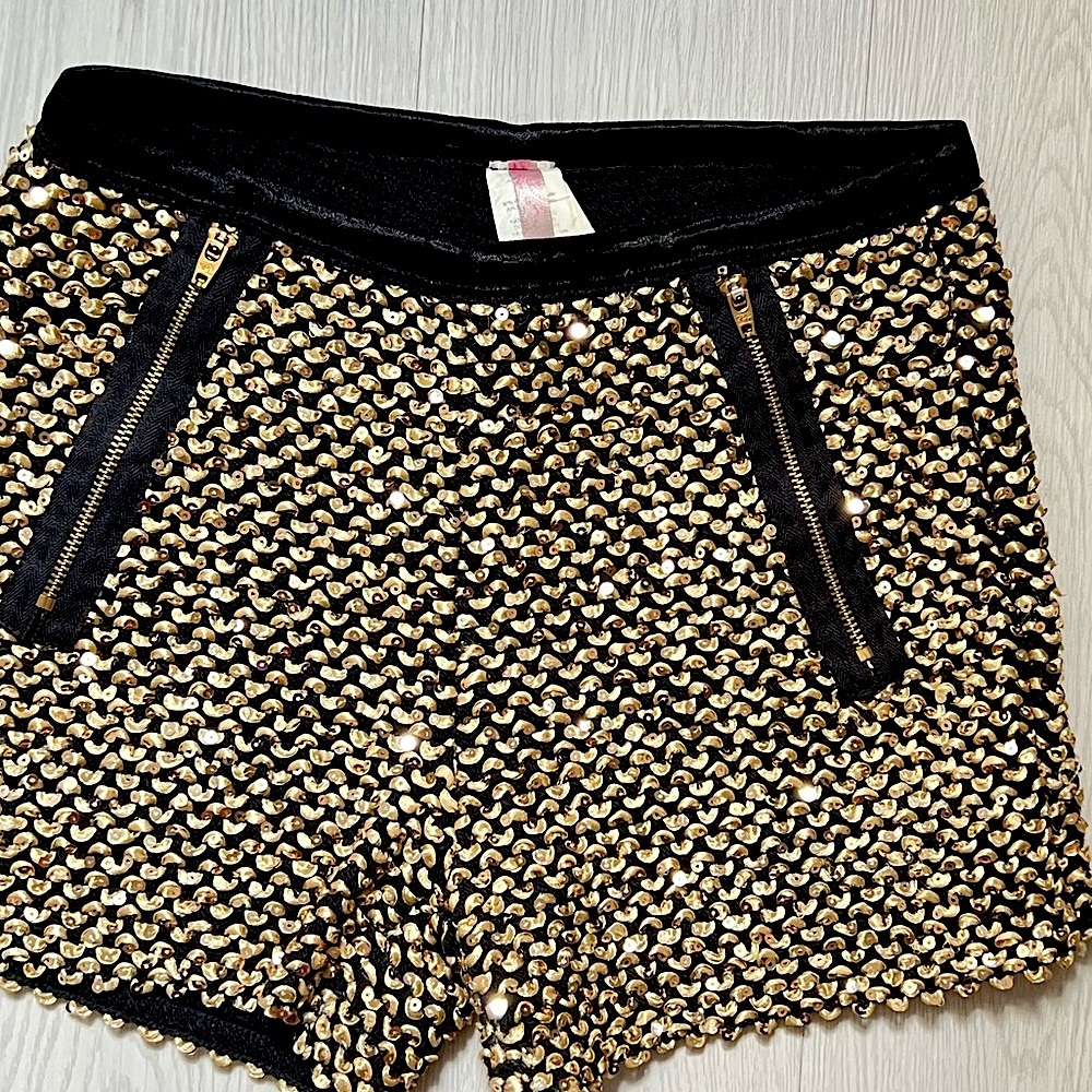 High Waisted Sequin Short - Size: Medium